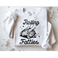 Rolling Fatties Cat Funny Sweatshirt