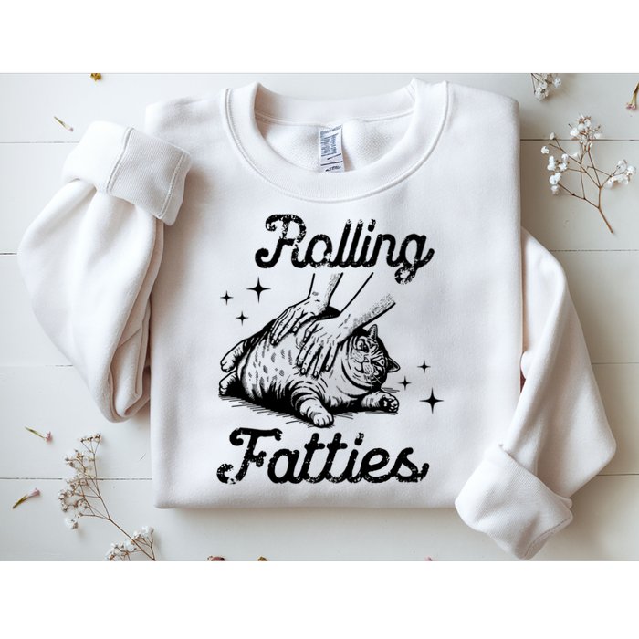 Rolling Fatties Cat Funny Sweatshirt