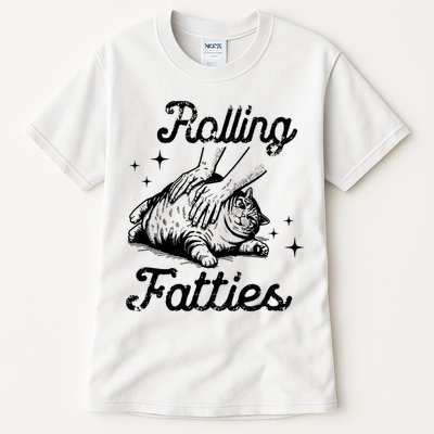 Rolling Fatties Cat Funny Tall T-Shirt