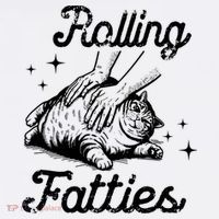 Rolling Fatties Cat Funny Tall T-Shirt