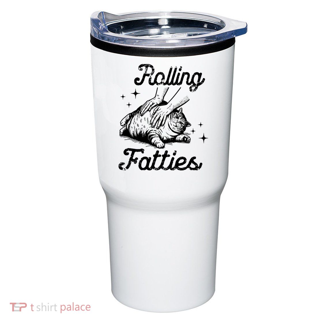 Rolling Fatties Cat Funny Tumbler