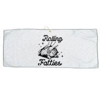 Rolling Fatties Cat Funny Large Microfiber Waffle Golf Towel