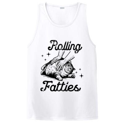 Rolling Fatties Cat Funny PosiCharge Competitor Tank