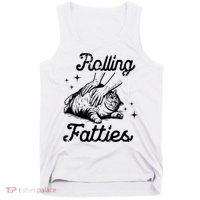 Rolling Fatties Cat Funny Tank Top