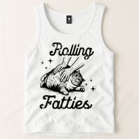 Rolling Fatties Cat Funny Tank Top