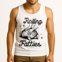 Rolling Fatties Cat Funny Tank Top