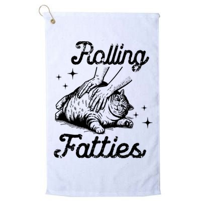 Rolling Fatties Cat Funny Golf Towel
