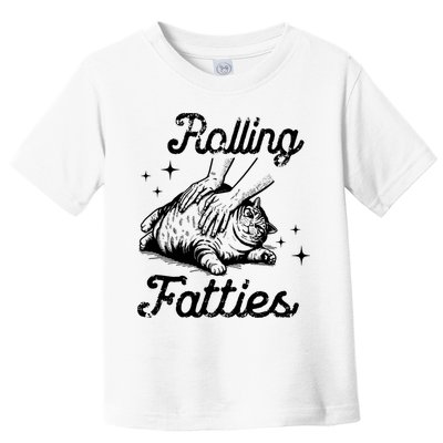Rolling Fatties Cat Funny Toddler T-Shirt