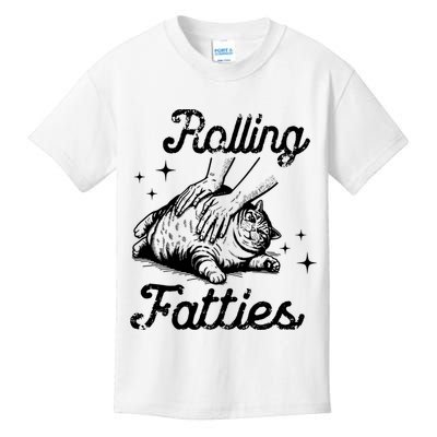 Rolling Fatties Cat Funny Kids T-Shirt