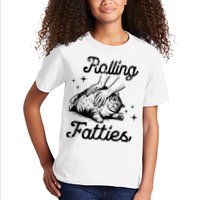 Rolling Fatties Cat Funny Kids T-Shirt