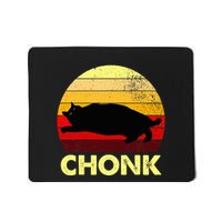 Retro Funny Chonk Cat Mousepad