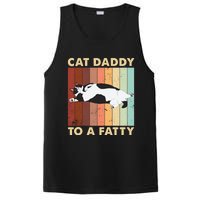 Retro Fat Chonk Dad Funny Cat Daddy To A Fatty PosiCharge Competitor Tank