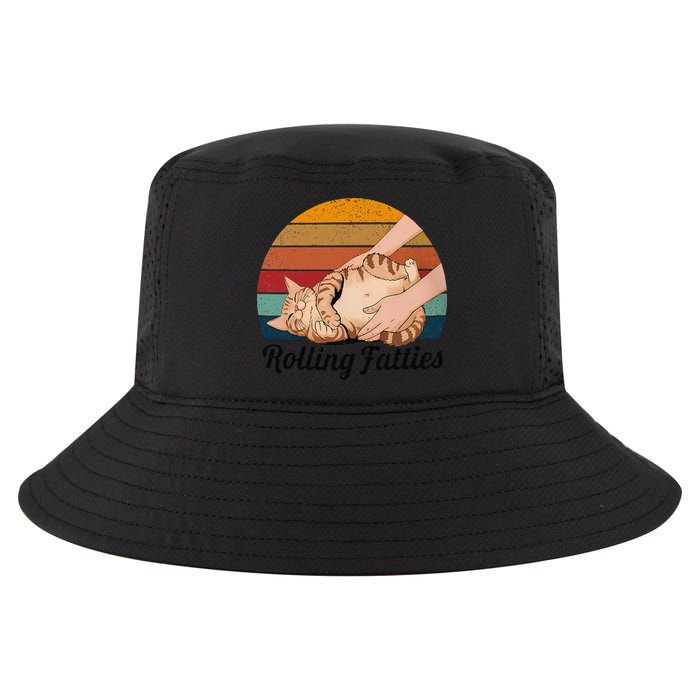 Rolling Fatties Cat Lover Humor Pet Cat Kitten Owner Cool Comfort Performance Bucket Hat