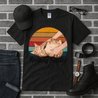 Rolling Fatties Cat Lover Humor Pet Cat Kitten Owner Tall T-Shirt