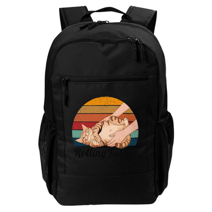 Rolling Fatties Cat Lover Humor Pet Cat Kitten Owner Backpack