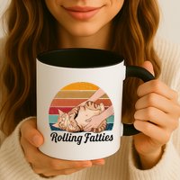 Rolling Fatties Cat Lover Humor Pet Cat Kitten Owner Mug