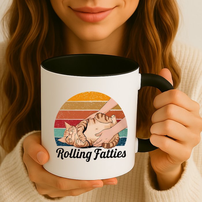 Rolling Fatties Cat Lover Humor Pet Cat Kitten Owner Mug