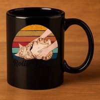 Rolling Fatties Cat Lover Humor Pet Cat Kitten Owner 11oz C Handle Ceramic Mug
