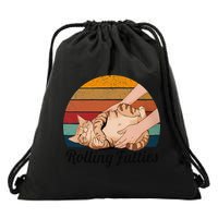 Rolling Fatties Cat Lover Humor Pet Cat Kitten Owner Drawstring Bag