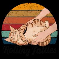 Rolling Fatties Cat Lover Humor Pet Cat Kitten Owner Drawstring Bag