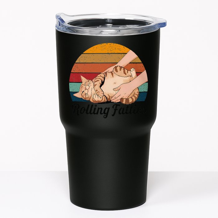 Rolling Fatties Cat Lover Humor Pet Cat Kitten Owner Tumbler