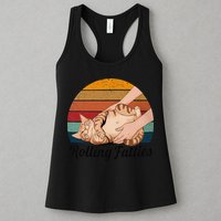 Rolling Fatties Cat Lover Humor Pet Cat Kitten Owner Womens Tank Top