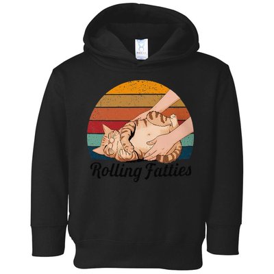 Rolling Fatties Cat Lover Humor Pet Cat Kitten Owner Toddler Hoodie