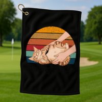 Rolling Fatties Cat Lover Humor Pet Cat Kitten Owner Golf Towel