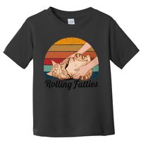 Rolling Fatties Cat Lover Humor Pet Cat Kitten Owner Toddler T-Shirt