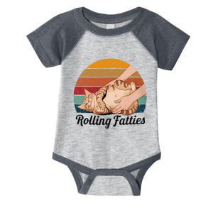 Rolling Fatties Cat Lover Humor Pet Cat Kitten Owner Infant Baby Jersey Bodysuit