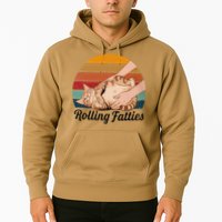 Rolling Fatties Cat Lover Humor Pet Cat Kitten Owner Hoodie