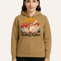 Rolling Fatties Cat Lover Humor Pet Cat Kitten Owner Hoodie