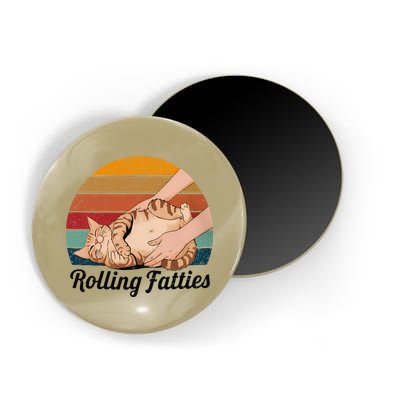 Rolling Fatties Cat Lover Humor Pet Cat Kitten Owner Magnet