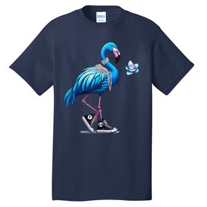 Retro Flamingo Chucks And Pearls Comma La Kamala Harris 2024 Tall T-Shirt