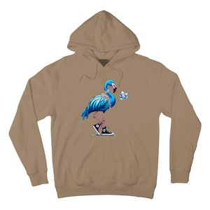 Retro Flamingo Chucks And Pearls Comma La Kamala Harris 2024 Hoodie