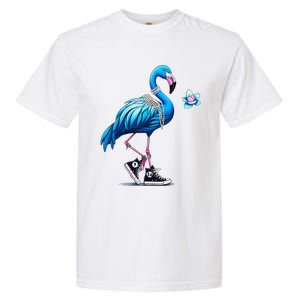 Retro Flamingo Chucks And Pearls Comma La Kamala Harris 2024 Garment-Dyed Heavyweight T-Shirt