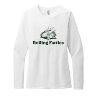 Rolling Fatties Cat Funny Cat Lover Kitten Owner Kitty Womens CVC Long Sleeve Shirt