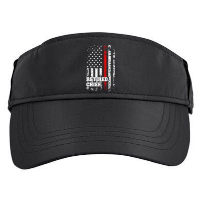 Retired Fire Chief Firefighter Rank Retirement Gift Adult Drive Performance Visor