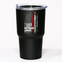 Retired Fire Chief Firefighter Rank Retirement Gift Tumbler