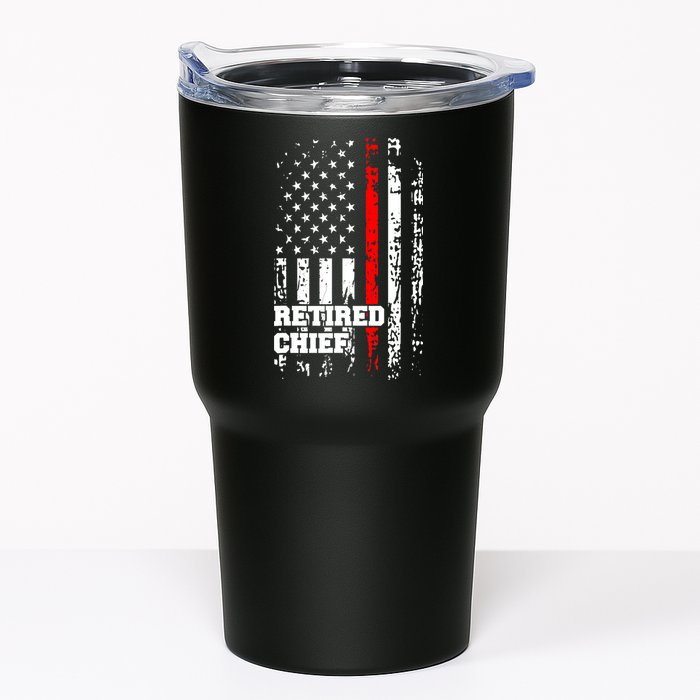 Retired Fire Chief Firefighter Rank Retirement Gift Tumbler