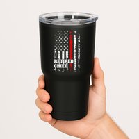 Retired Fire Chief Firefighter Rank Retirement Gift Tumbler