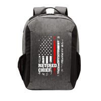 Retired Fire Chief Firefighter Rank Retirement Gift Vector Backpack