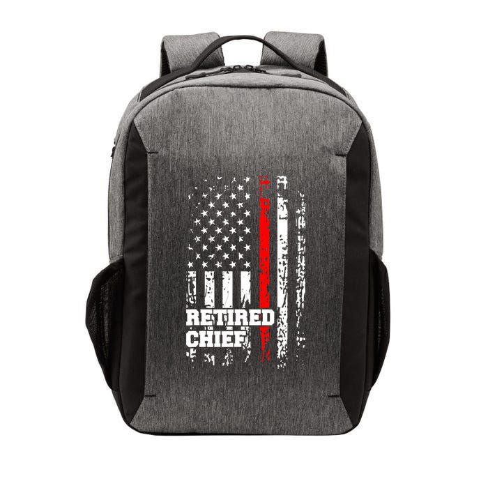 Retired Fire Chief Firefighter Rank Retirement Gift Vector Backpack