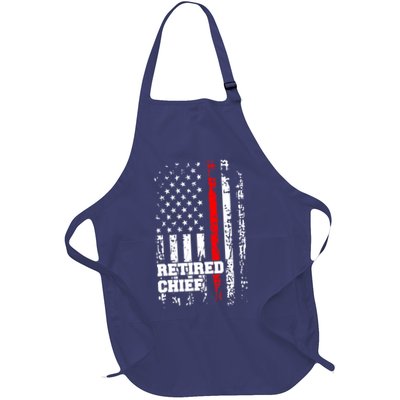 Retired Fire Chief Firefighter Rank Retirement Gift Apron