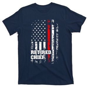 Retired Fire Chief Firefighter Rank Retirement Gift T-Shirt