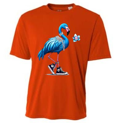 Retro Flamingo Chucks And Pearls Comma La Kamala Harris 2024 Gift Cooling Performance Crew T-Shirt