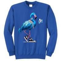 Retro Flamingo Chucks And Pearls Comma La Kamala Harris 2024 Gift Sweatshirt