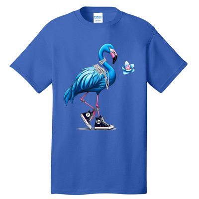 Retro Flamingo Chucks And Pearls Comma La Kamala Harris 2024 Gift Tall T-Shirt