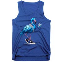 Retro Flamingo Chucks And Pearls Comma La Kamala Harris 2024 Gift Tank Top