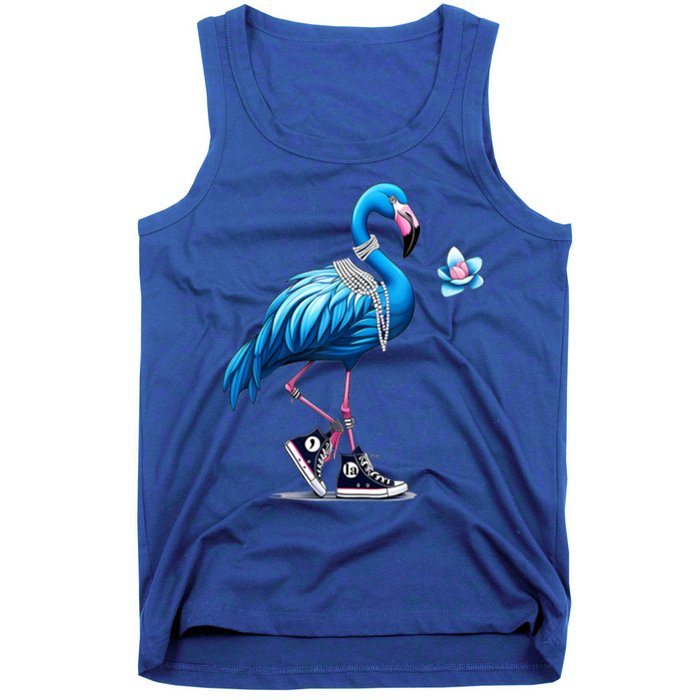 Retro Flamingo Chucks And Pearls Comma La Kamala Harris 2024 Gift Tank Top